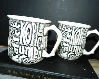 HAND CRAFTED CERAMiC MuGS/70'S/