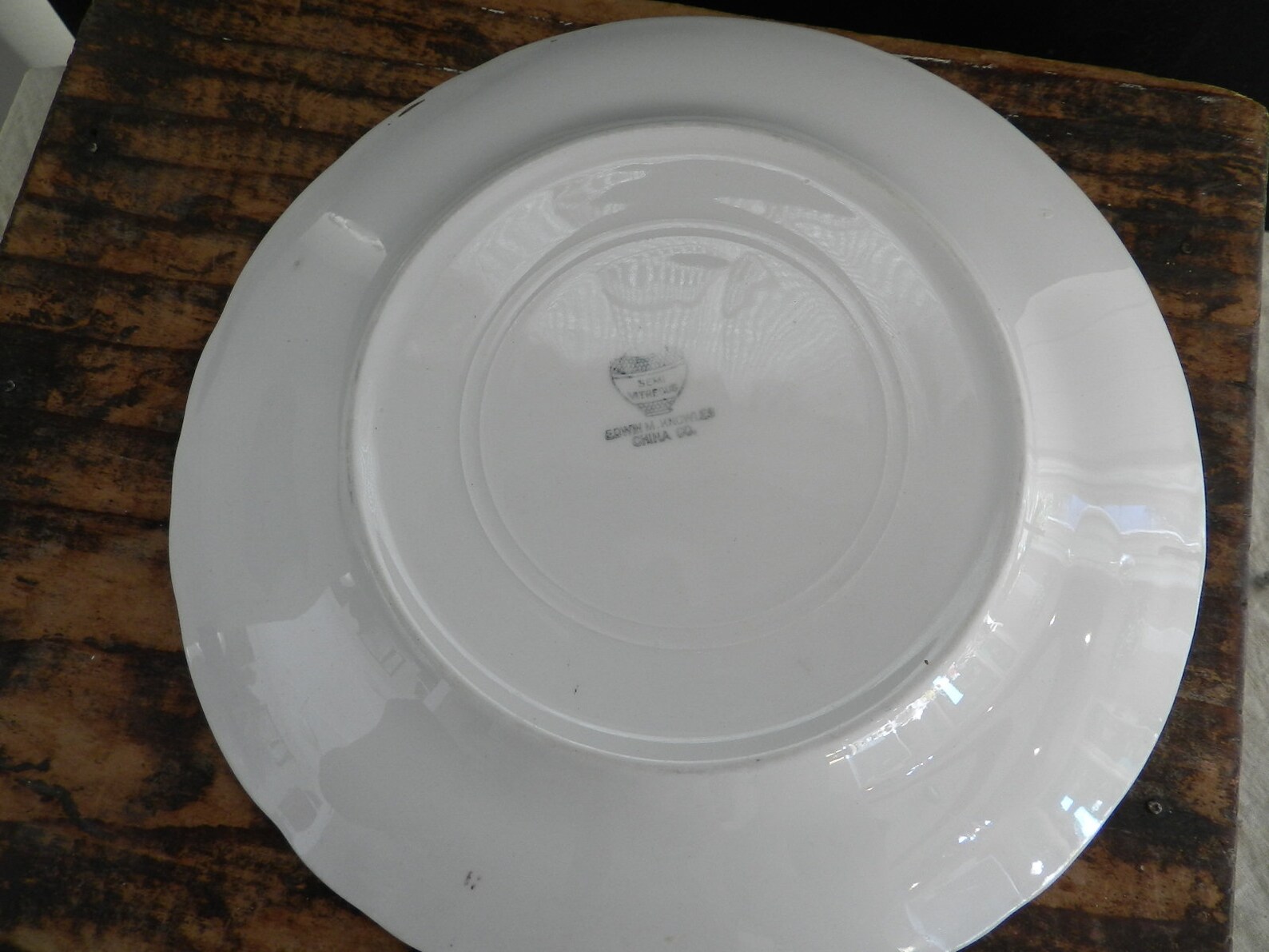 EDWIN KNOWLES SEMI Vitreous China/ 9 1/8 Plate Etsy