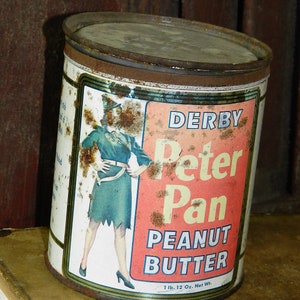 DERBY PETER PAN Peanut Butter Tin/ 1 Lb. 12 oz.