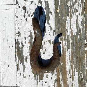 Hand FORGED Rustic IRON HOOK