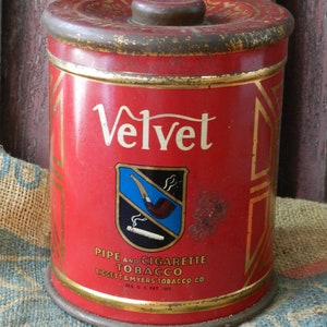 VELVET TOBACCO TIN Humidor Tin