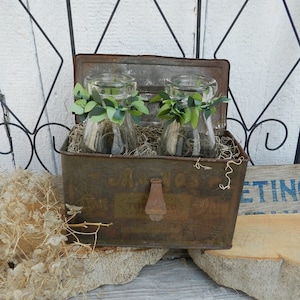 MAYO&#39;S CUT PLUG Tobacco Tin & Pints/Rustic Decor