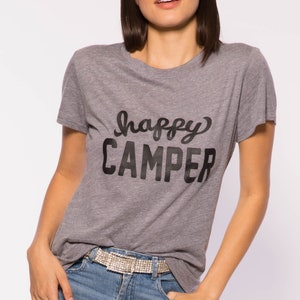 Camiseta feminina Happy Camper