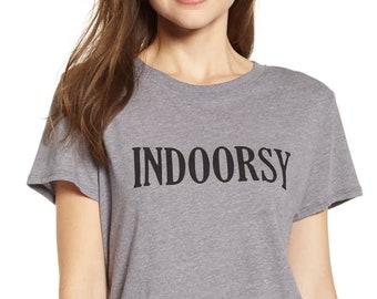 Indoorsy homebody ladies t-shirt