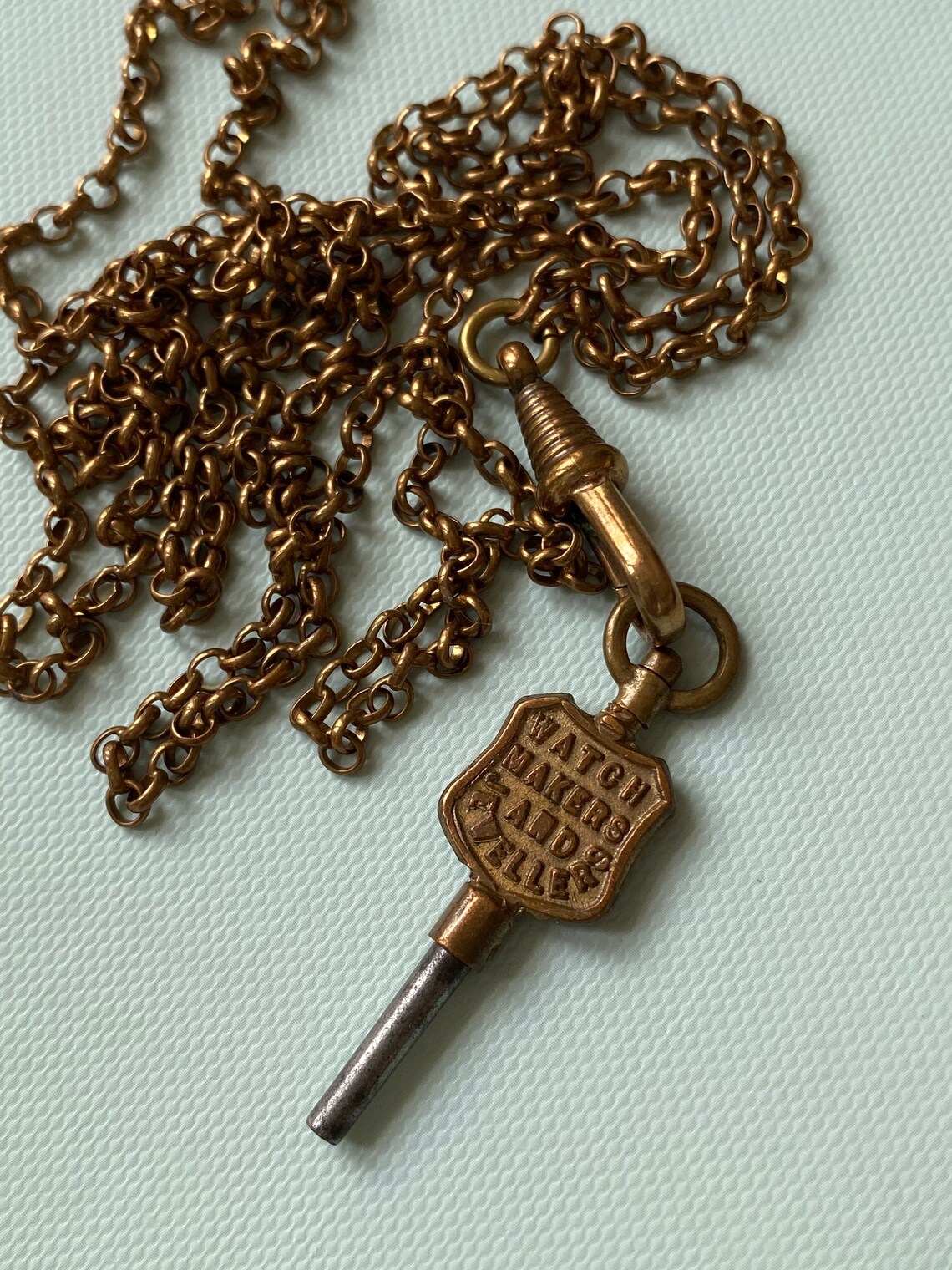 Antique Watch Key Fob Charm Etsy