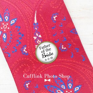 Alfiler de corbata personalizado, regalo para el padre de la novia, alfiler de corbata para boda, regalo de la novia al padre, regalos únicos para papá, recuerdo de boda