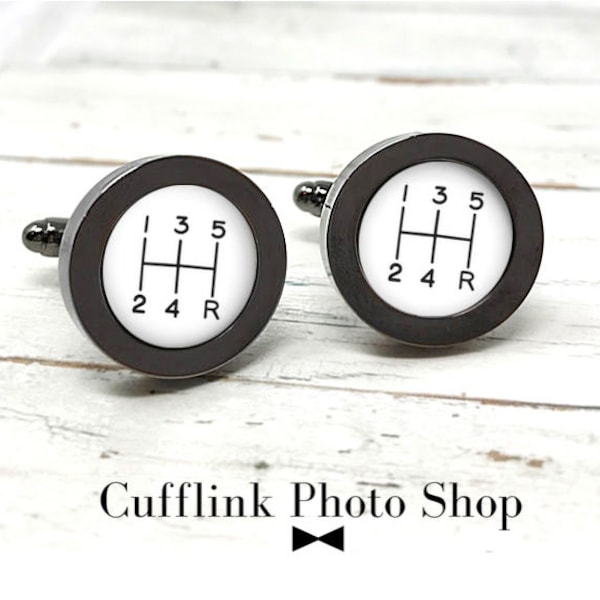 Gear Shift Cufflinks Etsy