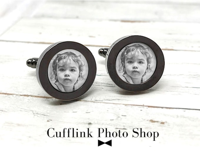 Personalized Cufflinks, Custom Cufflinks, Photo Cufflinks, Cufflinks Photo, Custom Photo, Gift for Dad, Cufflinks For Dad, Groomsmen Gift