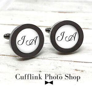 Monogram Cufflinks, Custom Cufflinks, Personalized Wedding Cufflinks, Monogrammed Cufflinks, Be My Groomsmen, Boss Gift Idea, Gift For Him