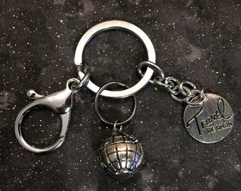 Keychain, travel, world, globe, cute