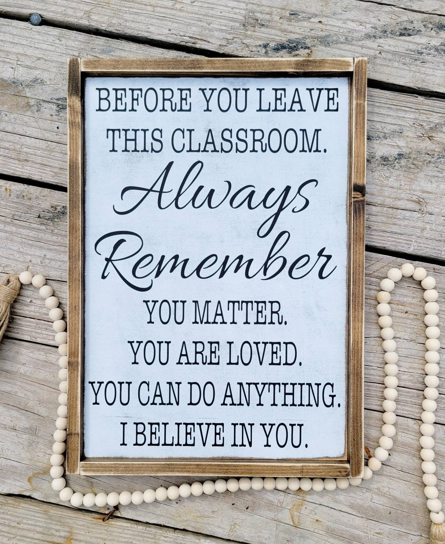 Before You Leave This Classroom Sign Welcome Classroom Sign - Etsy