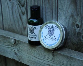 Beard Oil and Beard Balm Beard Kit - Maynard's Original (Clove scent beard oil & beard balm) top selling items self care essential oil blend