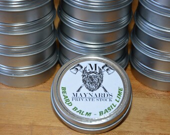 Beard Balm - Basil Lime (Basil and lime scented beard balm) top selling items, hair growth, self care, essential oil blend,most popular item