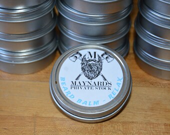 Beard Balm - Relax (Lavender and cedarwood scented beard balm) top selling items hair growth products self care most popular item beard care