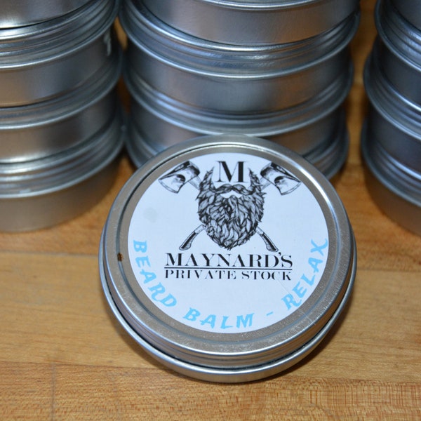 Beard Balm - Relax (Lavender and cedarwood scented beard balm) top selling items hair growth products self care most popular item beard care