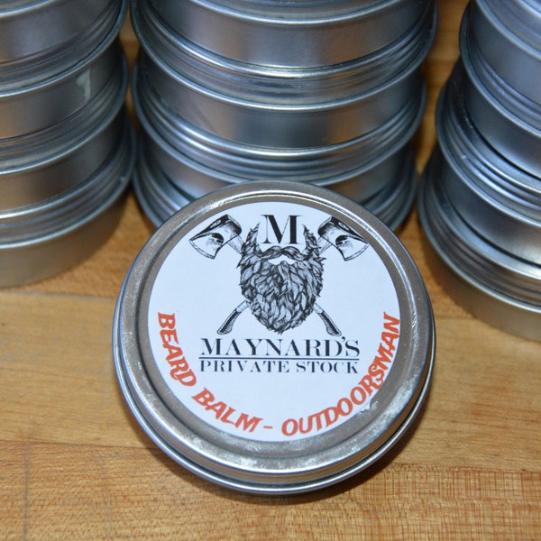 Beard Balm - Outdoorsman (Pine & tea tree scented beard balm) top selling items hair growth self care essential oil blend most popular items