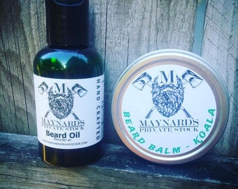 Beard Oil and Beard Balm Beard Kit - Koala (Eucalyptus scented beard oil & beard balm) top selling items self care essential oil blend