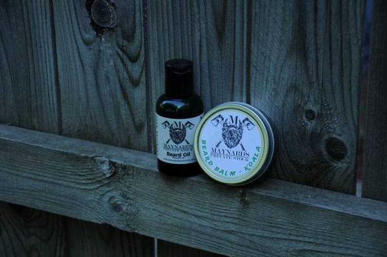 Beard Oil and Beard Balm Beard Kit Koala Eucalyptus scented beard oil & beard balm top selling items self care essential oil blend image 2
