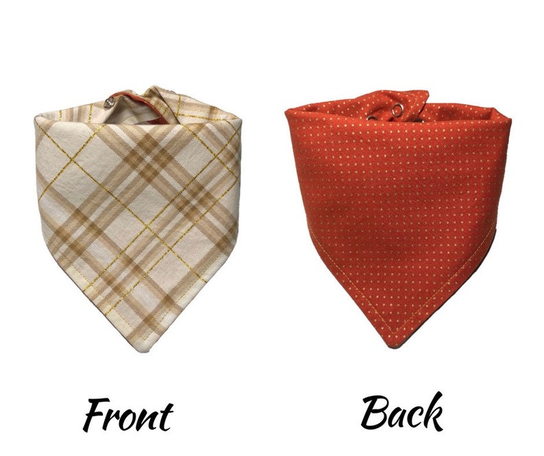 Plaid Dog Bandana, Fall Plaid Dog Bandana, Fall Dog Bandana, Hipster Dog Bandana image 2