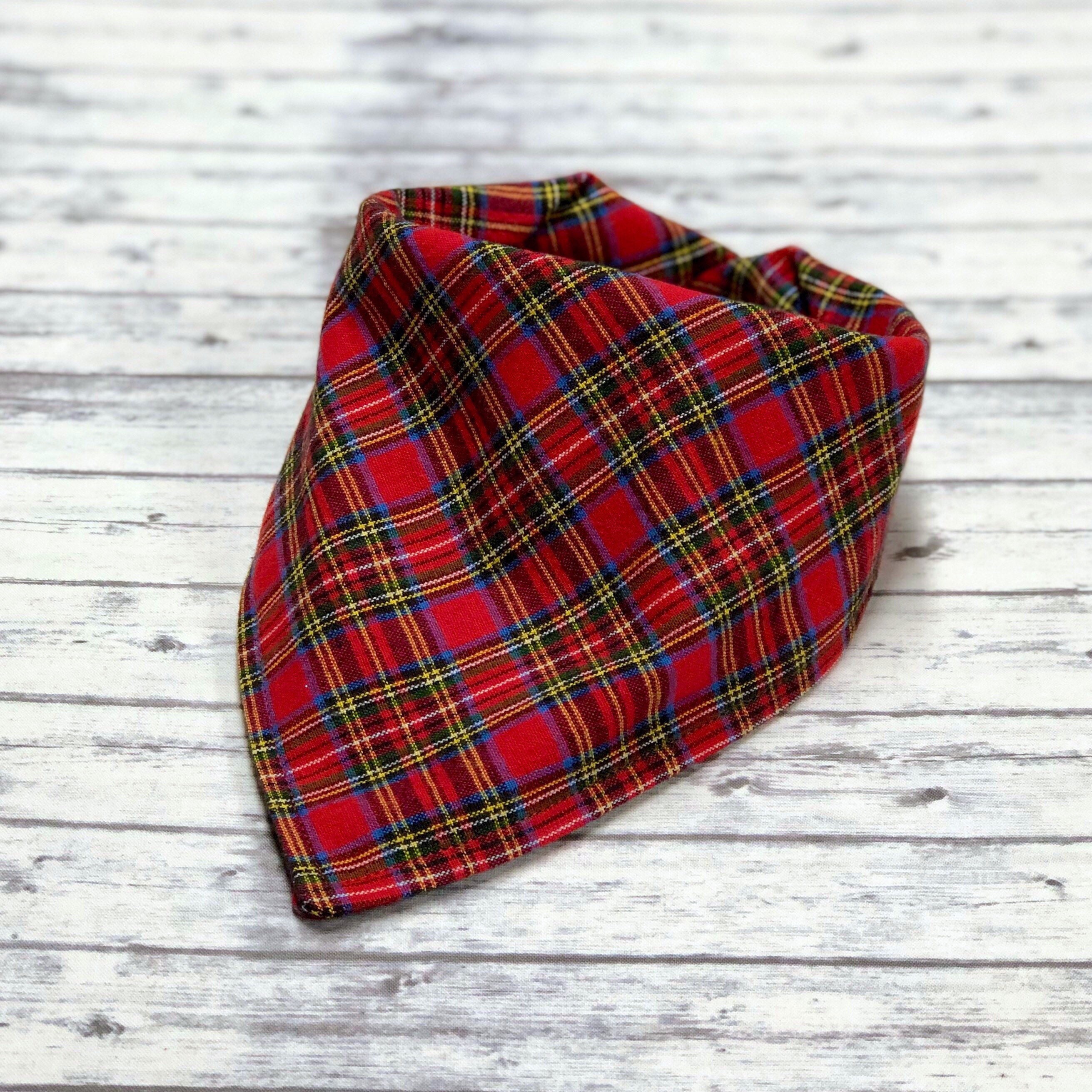 flannel dog bandana