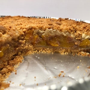 Double Layered Peach Cobbler