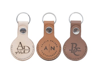 Custom leather AirTag Embossed engraved Personalised Leather Keychain, Custom Leather Keychain, Leather Keychain, Customised, custom gift