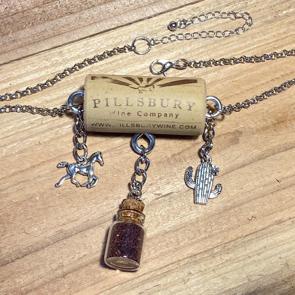 Wine Cork Choker with Authentic Jewelry Box