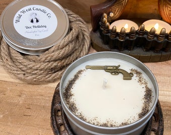 8oz Doc Holliday, Whiskey Scented Candle