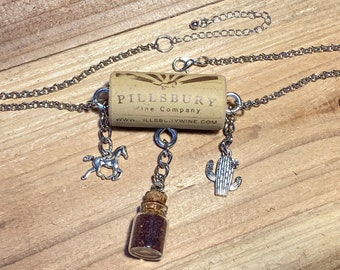 Wine Cork Choker with Authentic Jewelry Box