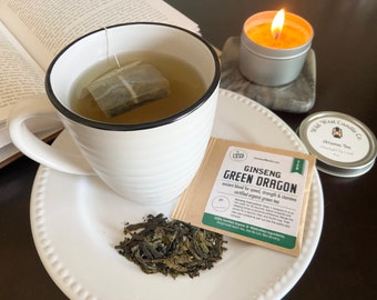 Ginseng Green Dragon, Loose Leaf Certified Organic Tea