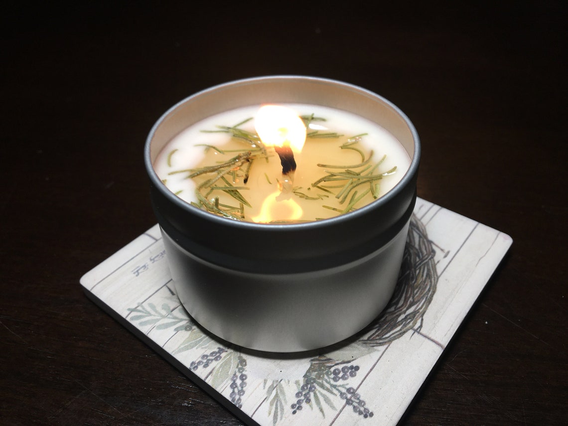 8oz Headaches & Nausea Herbal Soy Candle Etsy