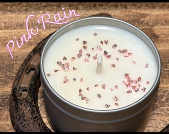 Pink Rain Soy Candle, Limited Edition