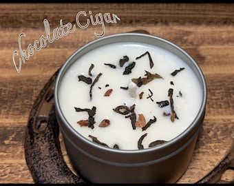 Chocolate Cigar Soy Candle, Limited Edition