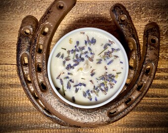 Lavender Soy Candles with Botanical Lavender Buds — Handmade & Deeply Relaxing | 4 oz