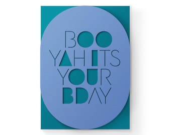 Booyah Bday Sleeve Card