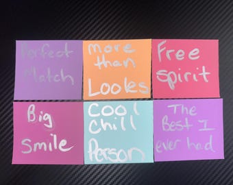 What they find attractive about you - what they think about your looks - what they like most about your body - what stands out about you -