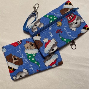 Porta-moedas/porta-presente para cachorrinho Claus