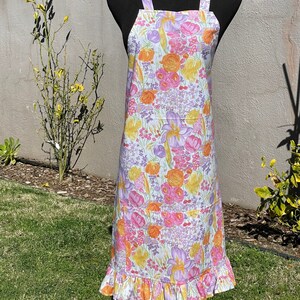 Springtime flowers apron
