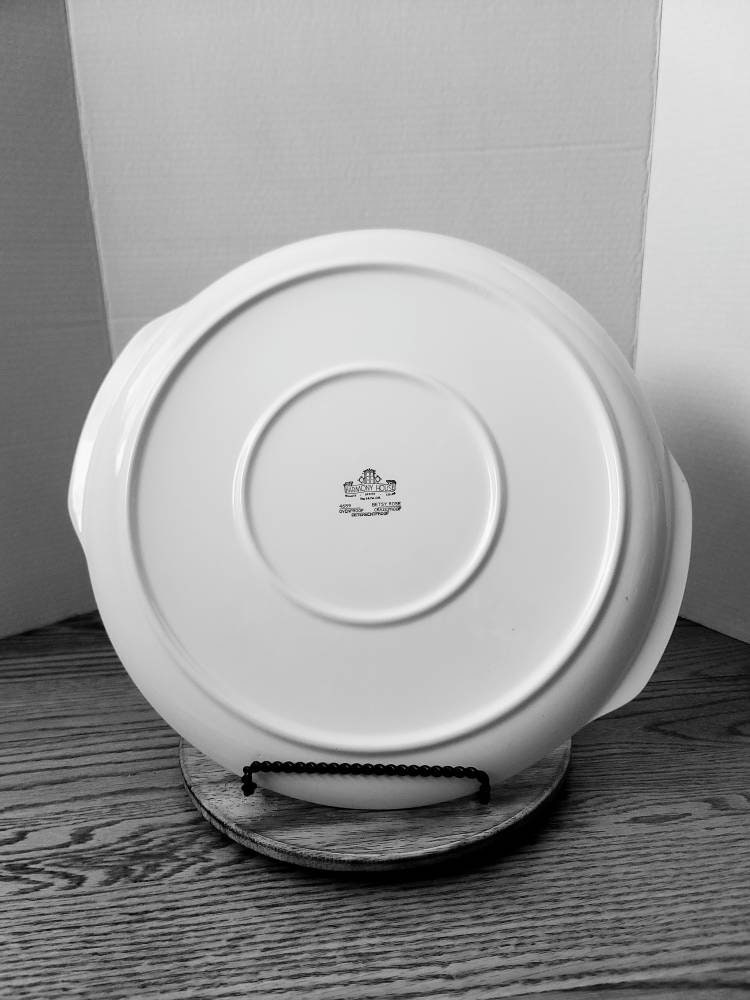 Vintage MCM 1952 Harmony House Betsy Rose Round Serving Tray With 2