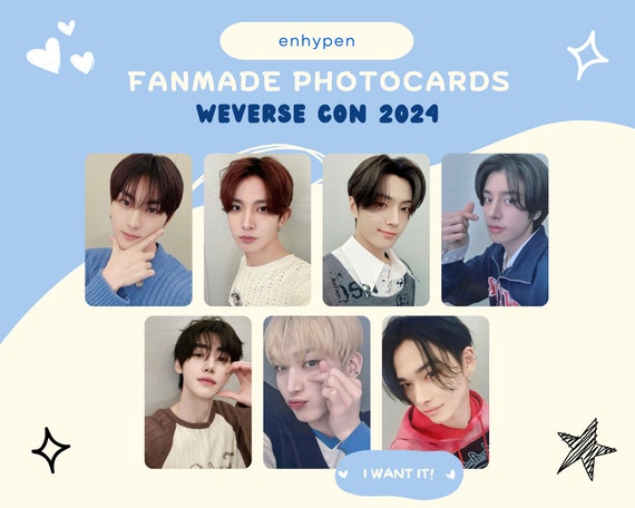 ENHYPEN fanmade Weverse Con 2024 Photocards - Etsy