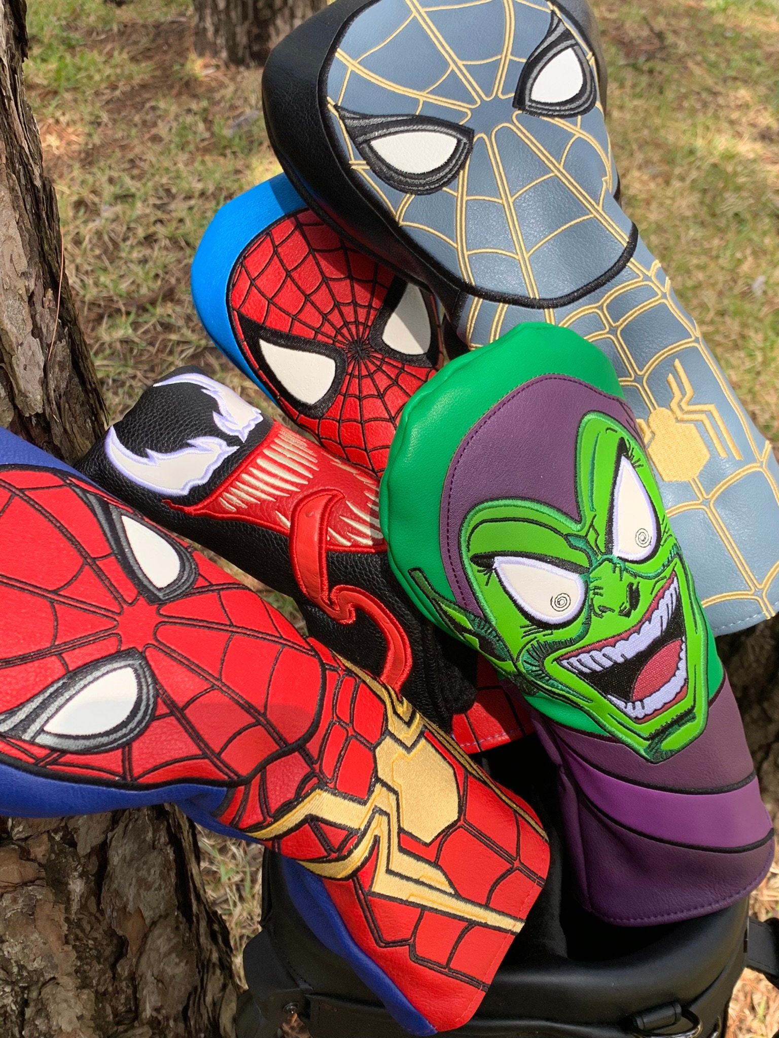 スパイダーマン ドライバー ヘッドカバー - ブラック スイート スパイダーマン ドライバー ヘッドカバー - ブラック スイート