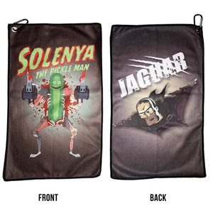 Solenya Jaguar Two Sided Golf Towel