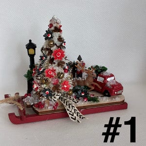 Christmas/Sledge/Decor/Dollhouse/ Miniatures