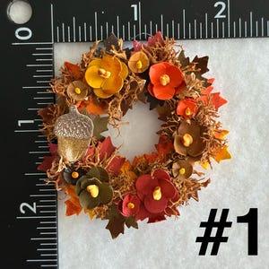 Dollhouse Miniatures Fall Wreaths Vol-21