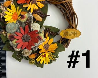 Vol-13 Fall Wreaths Dollhouse Miniatures