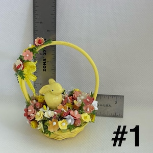 Dollhouse Miniatures Easter Bunny Baskets Vol-04