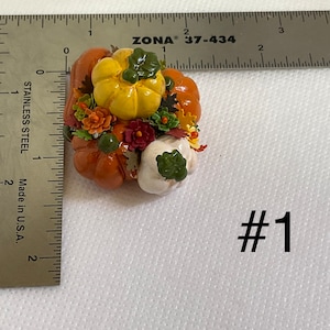 Dollhouse Miniatures Fall Bouquets