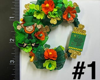 Vol-02 Saint Patrick’s Day Wreaths Dollhouse Miniatures
