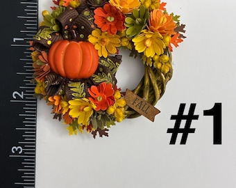 Vol-10 Fall Wreaths Dollhouse Miniatures