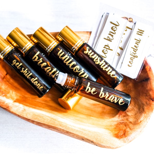 Roller Bottle Labels Etsy